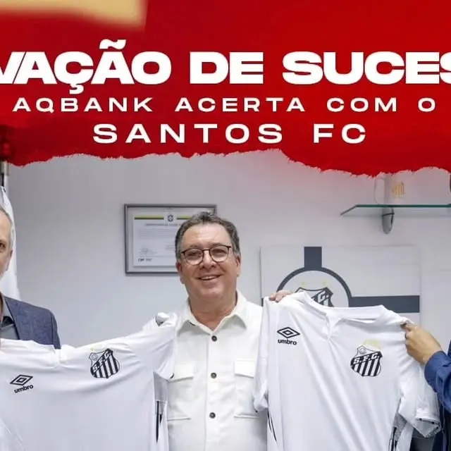Anúncio do novo patrocinador do Santos