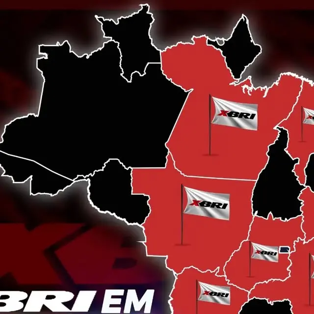 Mapa dos estaduais com a marca
